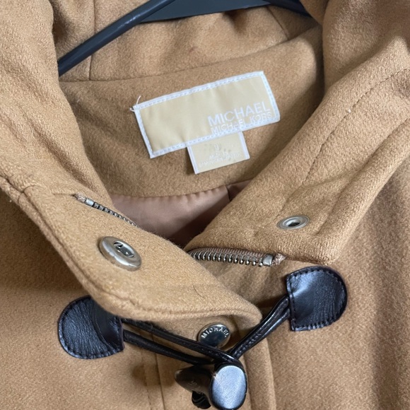 MICHAEL Michael Kors Camel Coat with Black Toggles - Picture 2 of 6